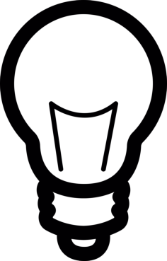 Light Bulb Lamp Sketch Style Svg Vector, Free Vectors File